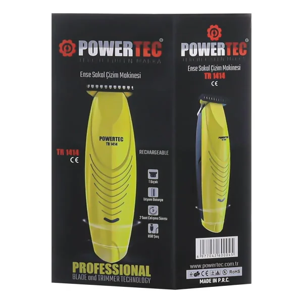 Powertec TR-1414 Şarjlı Sakal Ense Kesim Makinesi