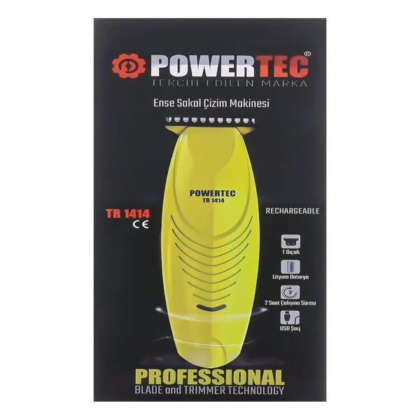 Powertec TR-1414 Şarjlı Sakal Ense Kesim Makinesi