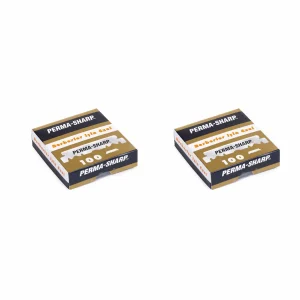 permasharp 2li paket Permasharp Yarım 100'lü Berber Jileti 2'li Set